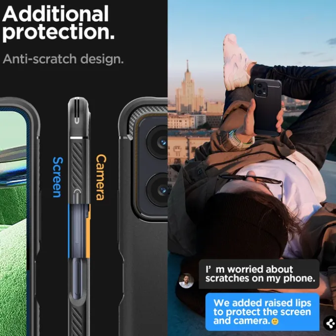Etui Spigen Rugged Armor Xiaomi Redmi Note 12 5G / Poco X5 5G Matte Black