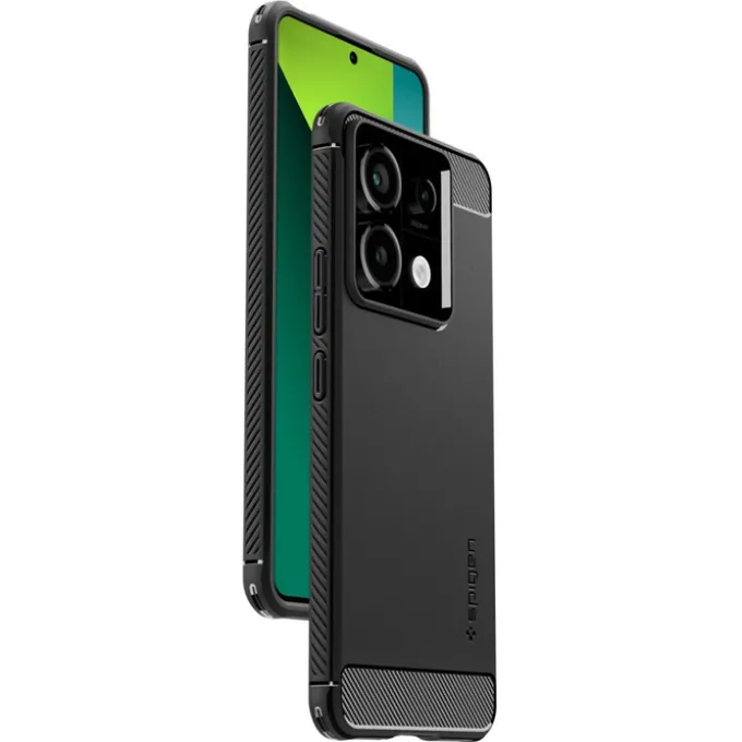 Etui Spigen Rugged Armor Xiaomi Redmi Note 13 Pro 5g / Poco X6 5g Matte Black Case