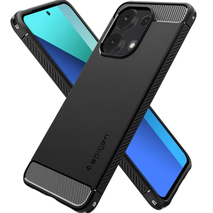 Etui Spigen Rugged Armor Xiaomi Redmi Note 13 4g Matte Black Case