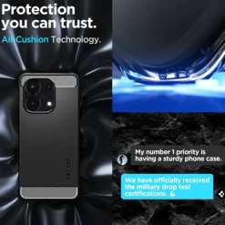 Etui Spigen Rugged Armor Xiaomi Redmi Note 13 4g Matte Black Case