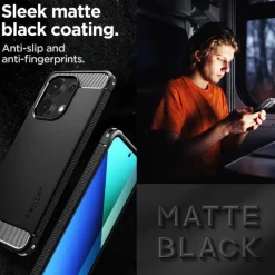 Etui Spigen Rugged Armor Xiaomi Redmi Note 13 4g Matte Black Case