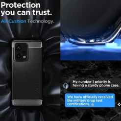 Etui Spigen Rugged Armor Xiaomi Redmi Note 12 Pro+ Plus 5G Matte Black