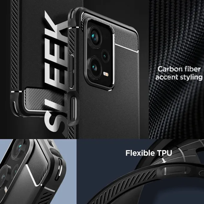 Etui Spigen Rugged Armor Xiaomi Redmi Note 12 Pro+ Plus 5G Matte Black