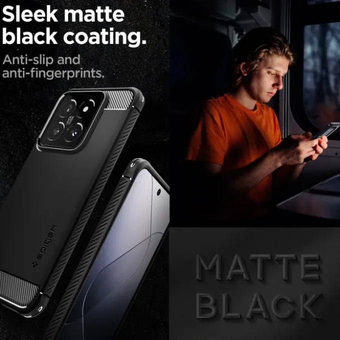 Etui SPIGEN RUGGED ARMOR XIAOMI 14 MATTE BLACK Case