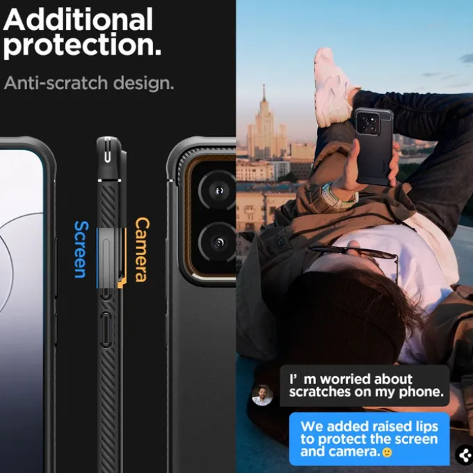 Etui SPIGEN RUGGED ARMOR XIAOMI 14 MATTE BLACK Case