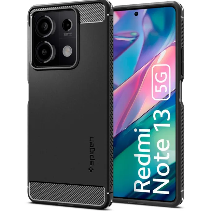 Etui Spigen Rugged Armor Xiaomi Redmi Note 13 5g Matte Black Case