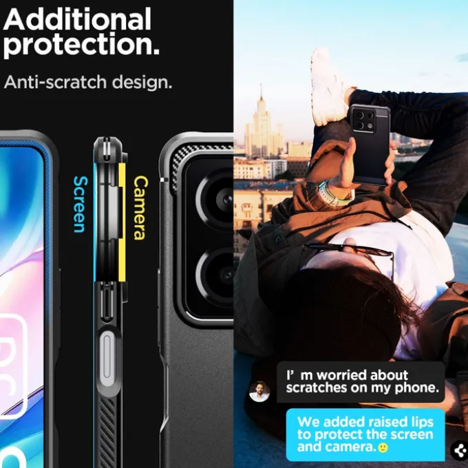 Etui Spigen Rugged Armor Xiaomi Redmi Note 13 5g Matte Black Case
