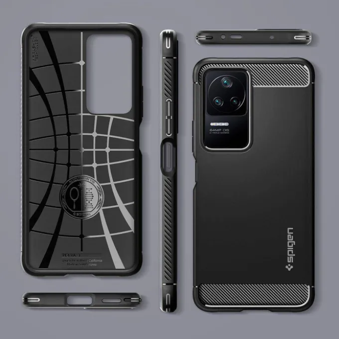Etui Spigen Rugged Armor Xiaomi Poco F4 Matte Black