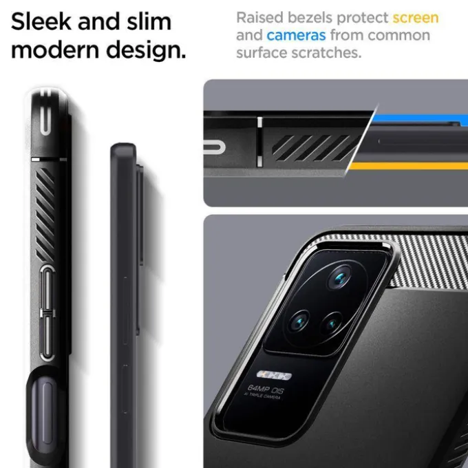 Etui Spigen Rugged Armor Xiaomi Poco F4 Matte Black