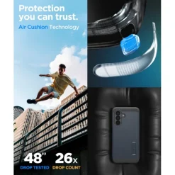 ETUI SPIGEN SAMSUNG GALAXY A57 5G TOUGH ARMOR METAL SLATE