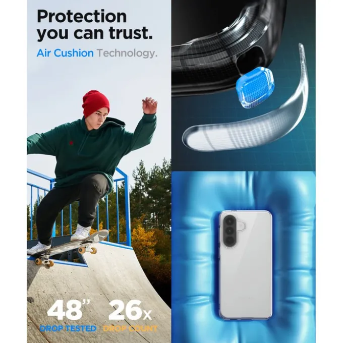 ETUI SPIGEN SAMSUNG GALAXY A57 5G LIQUID CRYSTAL CRYSTAL CLEAR