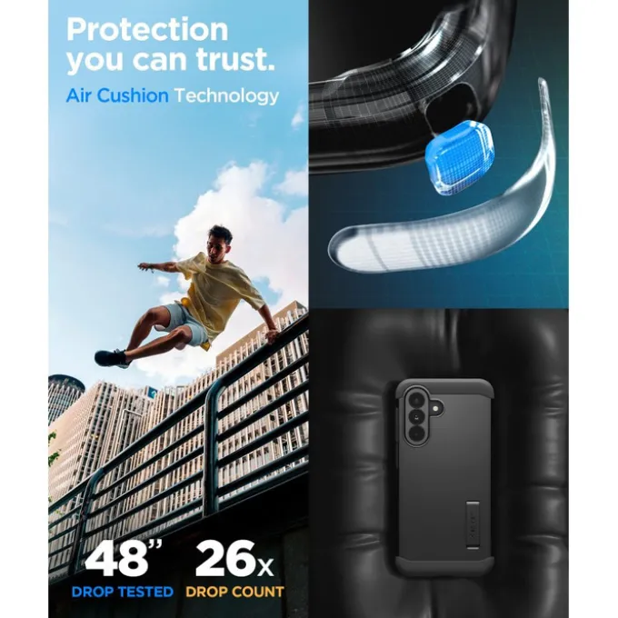 ETUI SPIGEN SAMSUNG GALAXY A37 5G TOUGH ARMOR CZARNE
