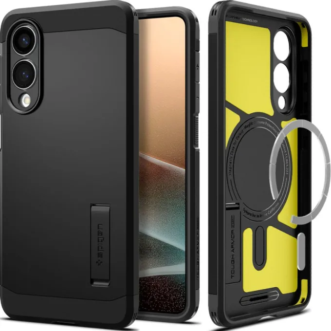 ETUI SPIGEN SAMSUNG GALAXY S25 EDGE TOUGH ARMOR MAGSAFE CZARNE