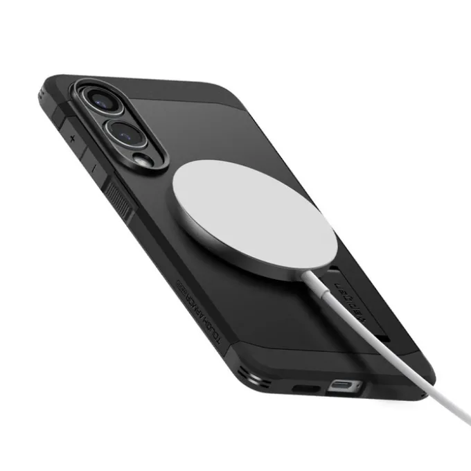 ETUI SPIGEN SAMSUNG GALAXY S25 EDGE TOUGH ARMOR MAGSAFE CZARNE