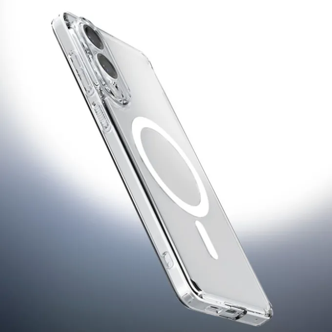 ETUI SPIGEN SAMSUNG GALAXY S25 EDGE ULTRA HYBRID MAG MAGSAFE CLEAR/WHITE