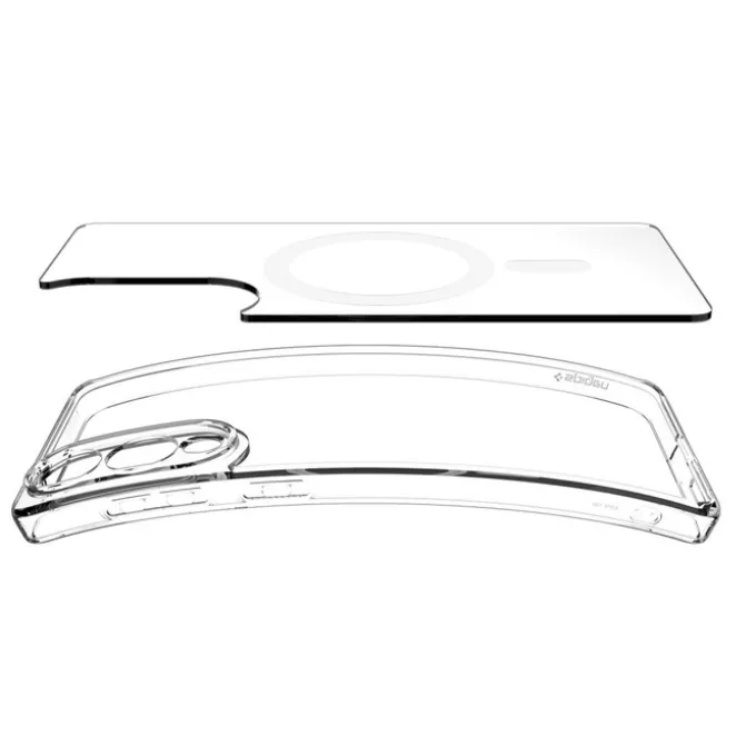ETUI SPIGEN SAMSUNG GALAXY S25 EDGE ULTRA HYBRID MAG MAGSAFE CLEAR/WHITE