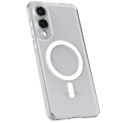 ETUI SPIGEN SAMSUNG GALAXY S25 EDGE ULTRA HYBRID MAG MAGSAFE CLEAR/WHITE