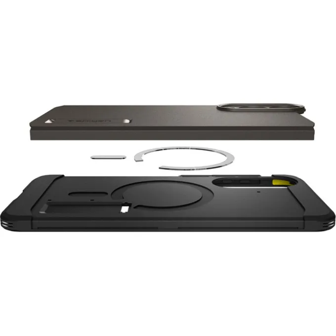 ETUI SPIGEN SAMSUNG GALAXY S25 EDGE TOUGH ARMOR MAGSAFE GUNMETAL