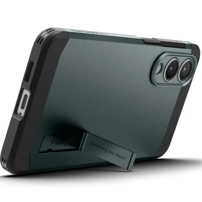 ETUI SPIGEN SAMSUNG GALAXY S25 EDGE TOUGH ARMOR MAGSAFE ABYSS GREEN