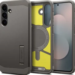 ETUI SPIGEN SAMSUNG GALAXY S25 FE TOUGH ARMOR MAG MAGSAFE GUNMETAL