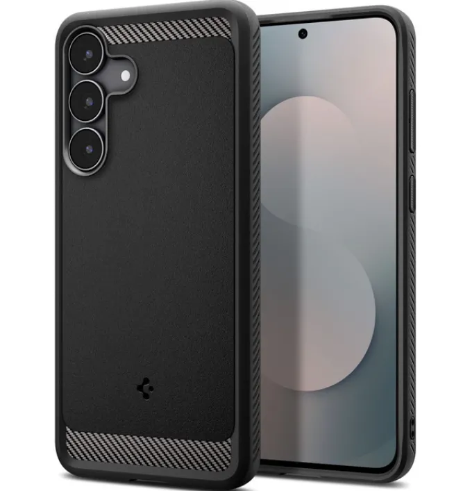 ETUI SPIGEN SAMSUNG GALAXY S25 FE RUGGED ARMOR MATTE BLACK