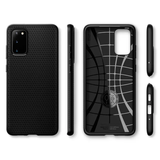 Etui SPIGEN Samsung Galaxy S20 Plus Liquid Air Matte Black Czarne Case