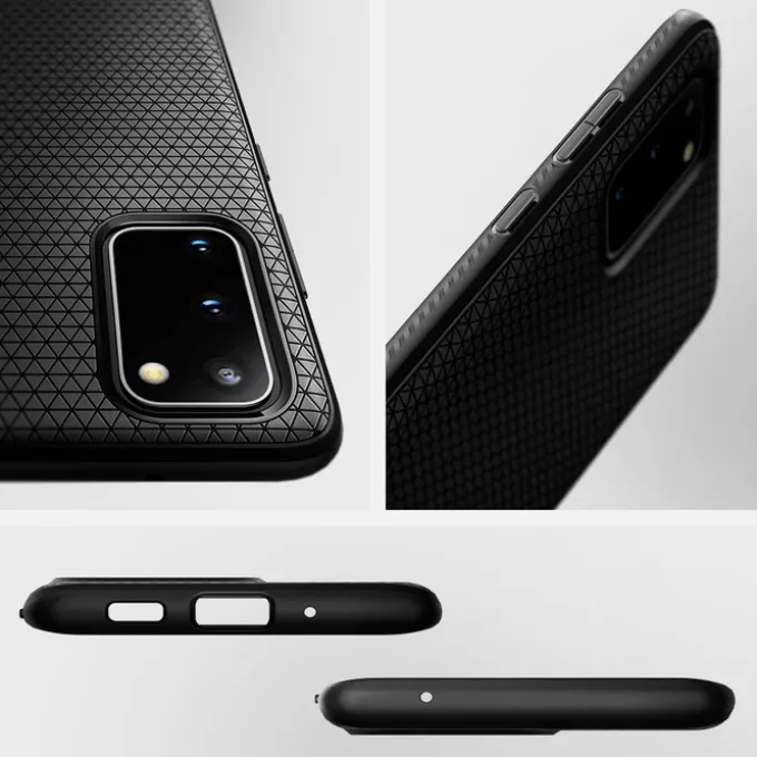 Etui SPIGEN Samsung Galaxy S20 Plus Liquid Air Matte Black Czarne Case