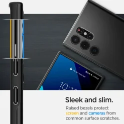 ETUI SPIGEN Samsung Galaxy S22 Ultra Thin Fit Czarne