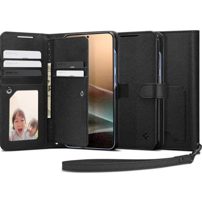 ETUI SPIGEN SAMSUNG GALAXY S25+ WALLET ”S” CZARNE