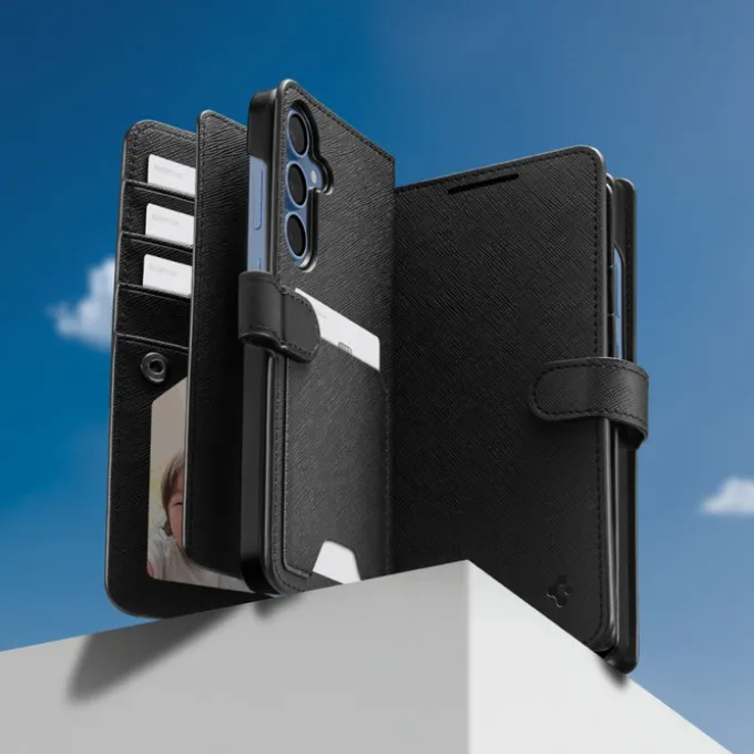 ETUI SPIGEN SAMSUNG GALAXY S25+ WALLET ”S” CZARNE
