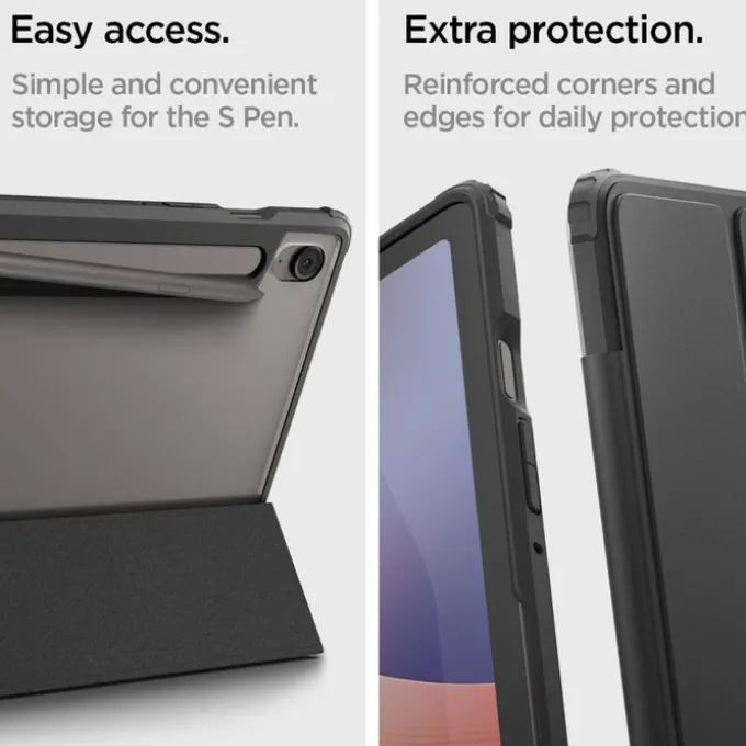 ETUI SPIGEN SAMSUNG GALAXY TAB S9 11.0 / S10 FE 10.9 X710 / X716B / X520 / X526 ULTRA HYBRID ”PRO” CZARNE