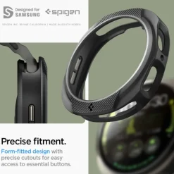 ETUI SPIGEN SAMSUNG GALAXY WATCH 8 44 MM LIQUID AIR MATTE CZARNE