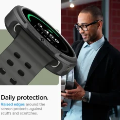 ETUI SPIGEN SAMSUNG GALAXY WATCH 8 40 MM LIQUID AIR MATOWE CZARNE