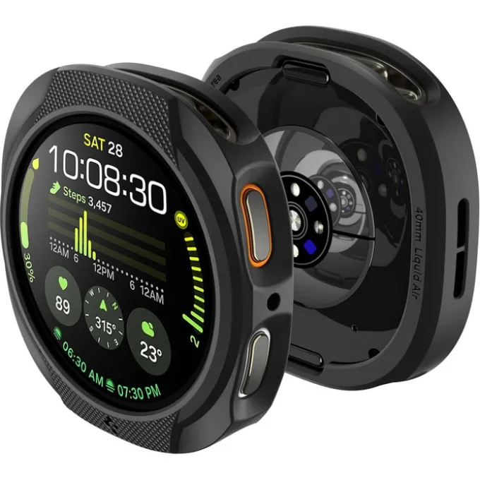 ETUI SPIGEN SAMSUNG GALAXY WATCH 8 40 MM LIQUID AIR MATOWE CZARNE
