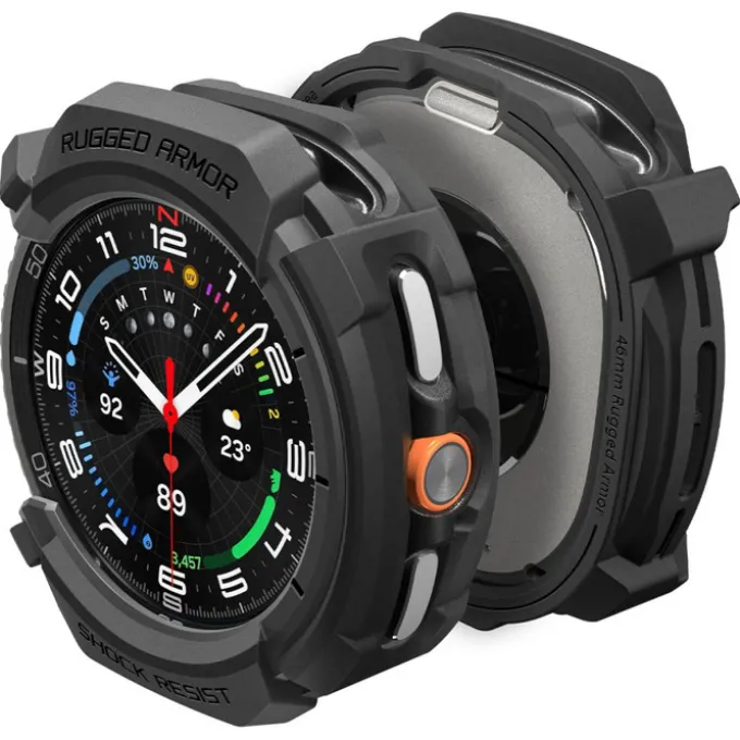 ETUI SPIGEN SAMSUNG GALAXY WATCH 8 CLASSIC 46 MM RUGGED ARMOR MATTE CZARNE