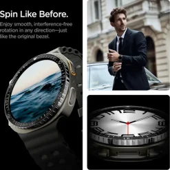 ETUI SPIGEN SAMSUNG GALAXY WATCH 8 44 MM BEZEL TUNE DIVER CZARNE