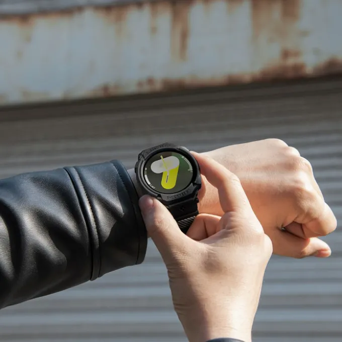 ETUI SPIGEN SAMSUNG GALAXY WATCH 8 44 MM RUGGED ARMOR ”PRO” MATOWE CZARNE