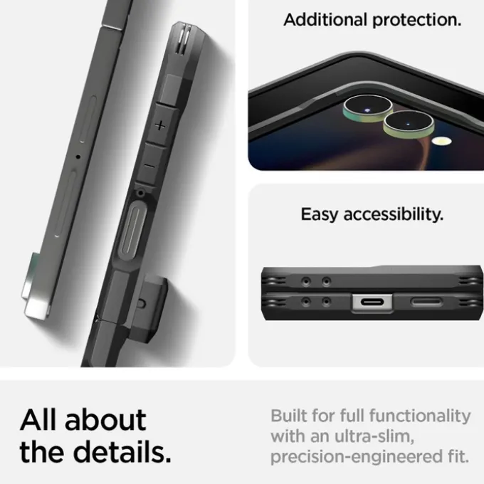 ETUI SPIGEN SAMSUNG GALAXY Z FLIP 7 TOUGH ARMOR PRO MAG MAGSAFE CZARNE