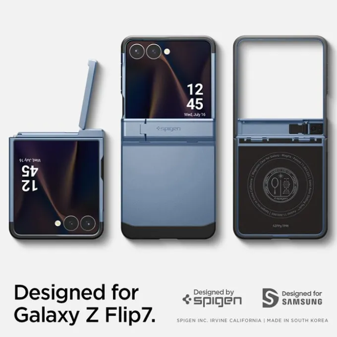 ETUI SPIGEN SAMSUNG GALAXY Z FLIP 7 TOUGH ARMOR PRO MAGSAFE SIERRA BLUE