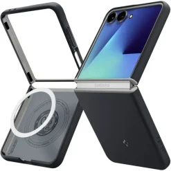 ETUI SPIGEN SAMSUNG GALAXY Z FLIP 7 NANO POP MAG MAGSAFE BLACK SESAME