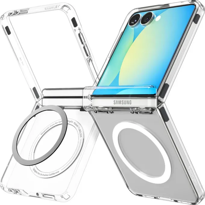 ETUI SPIGEN SAMSUNG GALAXY Z FLIP 7 ULTRA HYBRID PRO MAG MAGSAFE PRZEZROCZYSTE BIAŁE