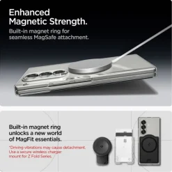 ETUI SPIGEN SAMSUNG GALAXY Z FOLD 7 AIRSKIN MAG MAGSAFE CRYSTAL PRZEZROCZYSTE BIAŁE