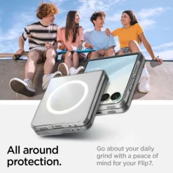 ETUI SPIGEN SAMSUNG GALAXY Z FLIP 7 AIRSKIN MAG MAGSAFE CRYSTAL PRZEZROCZYSTE BIAŁE