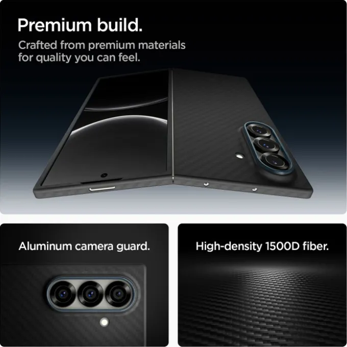 ETUI SPIGEN SAMSUNG GALAXY Z FOLD 7 AIRSKIN ARAMID CZARNE