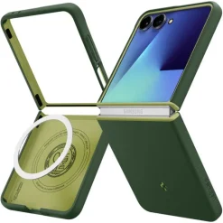 ETUI SPIGEN SAMSUNG GALAXY Z FLIP 7 NANO POP MAG MAGSAFE AVO GREEN