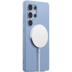 ETUI SPIGEN SILICONE FIT MAG MAGSAFE SAMSUNG GALAXY S25 ULTRA SAPPHIRE BLUE