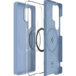 ETUI SPIGEN SILICONE FIT MAG MAGSAFE SAMSUNG GALAXY S25 ULTRA SAPPHIRE BLUE