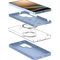 ETUI SPIGEN SILICONE FIT MAG MAGSAFE SAMSUNG GALAXY S25 ULTRA SAPPHIRE BLUE