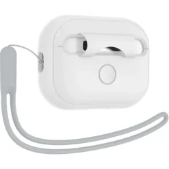 Etui Spigen Silicone Fit Strap Apple Airpods Pro 1 / 2 White/grey Case