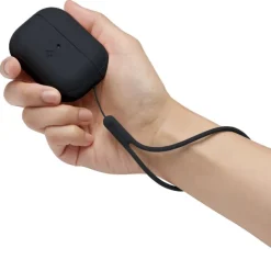 Etui Spigen Silicone Fit Strap Apple Airpods Pro 1 / 2 Black Case
